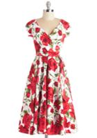 Theprettydresscompanylondonltd Layered Cupcakes Dress In Red And White