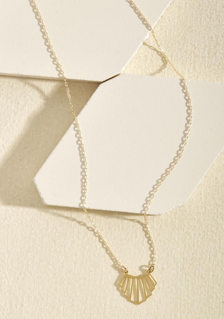 Modcloth Amid Much Fan-fair Necklace