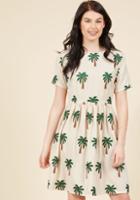  Palm And Collected A-line Dress In Xs