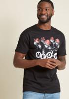 Modcloth The Meow, The Synth, The Legend Men's Graphic Tee In S