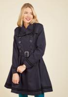  A Welcomed Moment Coat In Navy In M