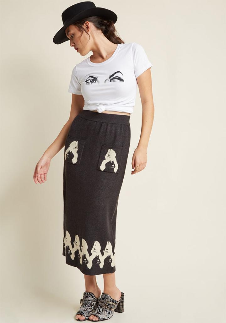 Misspatina Miss Patina Kitschy Kitty Sweater Skirt