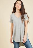  Yours Chill The End Top In Grey In Xs