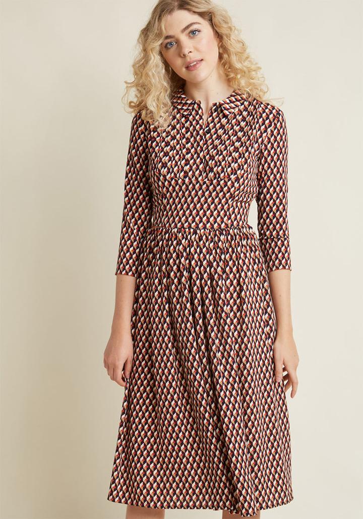 Feverlondon Fever London Proper Proposal Midi Dress In 8 (uk)