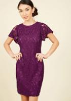  Front Row Mentor Lace Dress In Plum In S