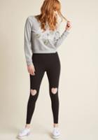 Modcloth Love Is All You Knee Mesh Insert Leggings In 1x