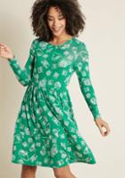 Modcloth Yours Truly Long Sleeve Dress In 3x