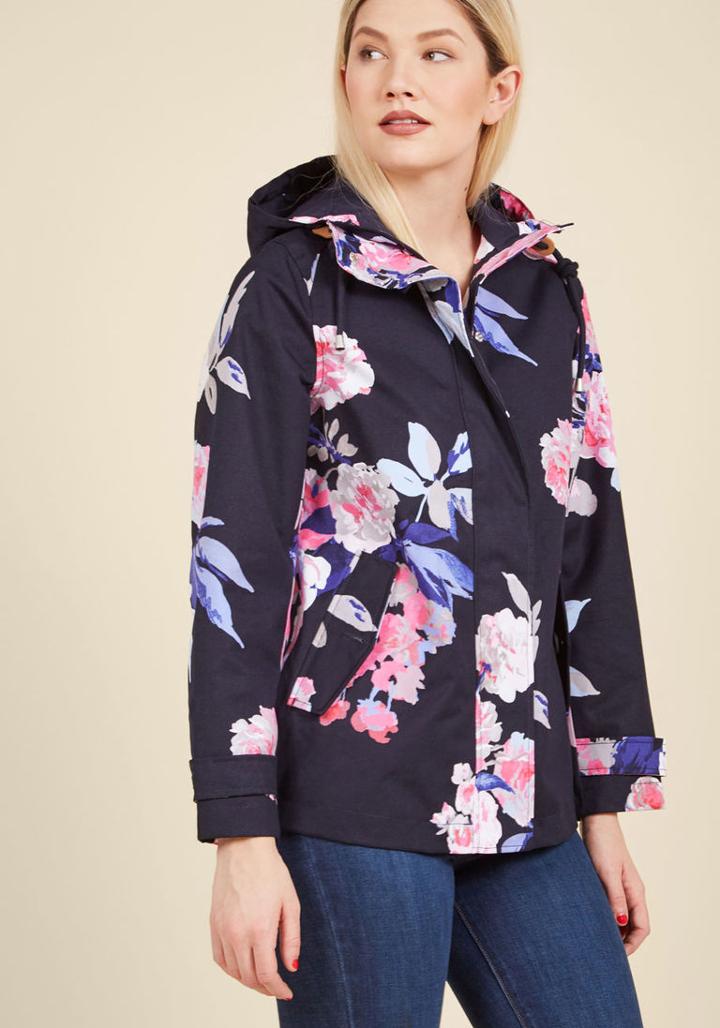 Rainy Day Dreamer Waterproof Jacket In Blooms In 10