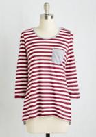Downeastbasics Do The Stripe Thing Top In Raspberry