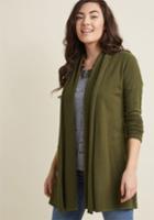 Modcloth Comfy My Way Cardigan In Olive In Xs
