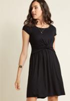 Modcloth A Whole New Whorl Jersey Dress In Black