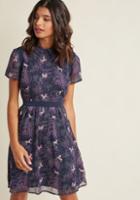 Modcloth Mesh Detail A-line Shirt Dress In Ponies In L