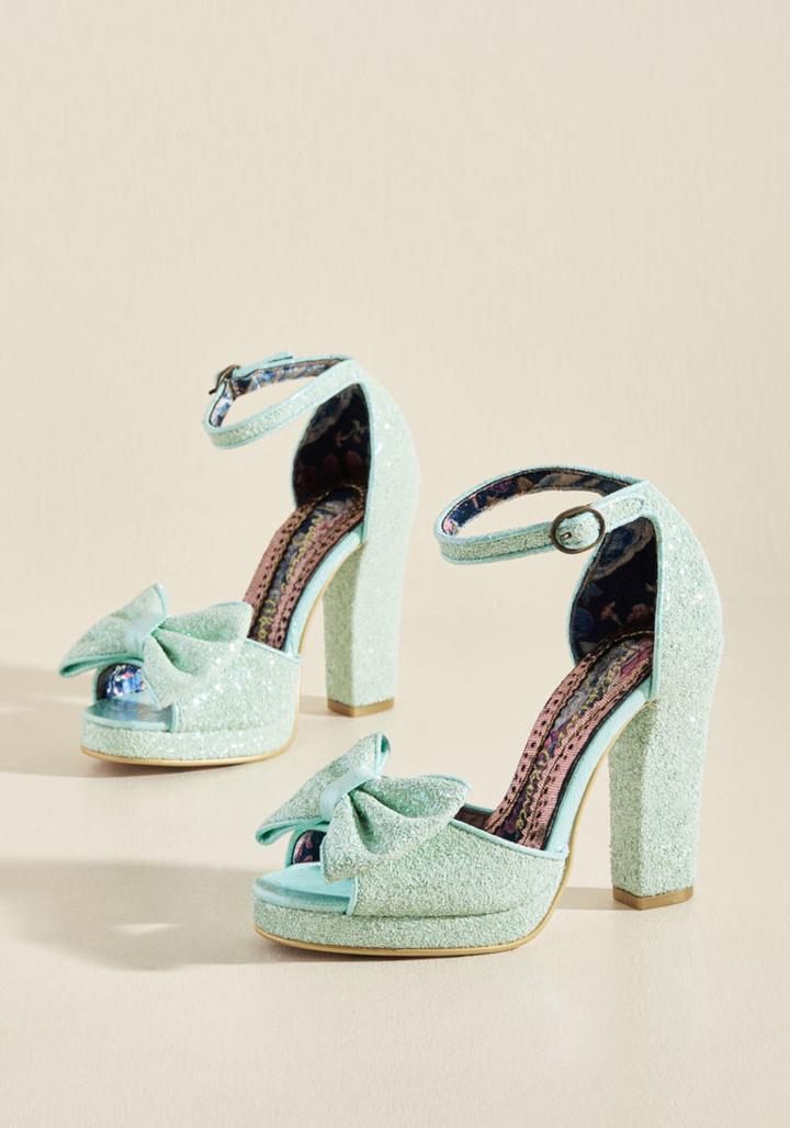 Irregularchoice Glitter-patter Peep Toe Heel