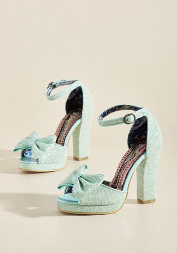 Irregularchoice Glitter-patter Peep Toe Heel