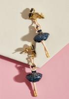 Lesnereides Les Nereides Posh Pirouette Earrings In Navy