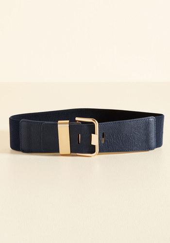  Signature Accessory Belt In Navy In S/m