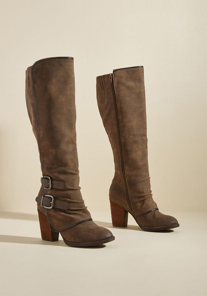 Modcloth Sass The Ticket Knee High Boot In 7