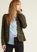 Modcloth I Glam Hardly Believe It Jacket In Olive In S