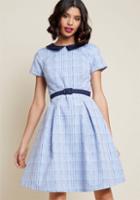 Modcloth Classic Panache Fit And Flare Dress In M