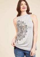  Posh Power Tank Top In Grey In Xs