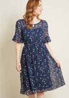 Modcloth Buoyant By Design Midi Dress In 1x
