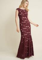 Modcloth Looking Luxe Lace Maxi Dress In Plum In 2