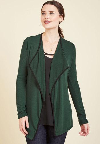  Bold And Balanced Cardigan In Forest In Xs