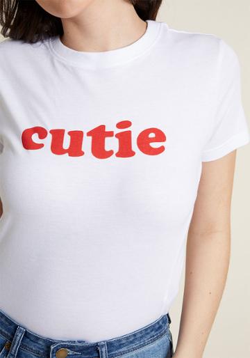 Sugarhillboutique Sugarhill Boutique Just Sayin' Graphic Tee In 12 (uk)