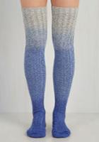 Evaspitzerpeonymoss Carte Banff Thigh Highs In Blue Ombre