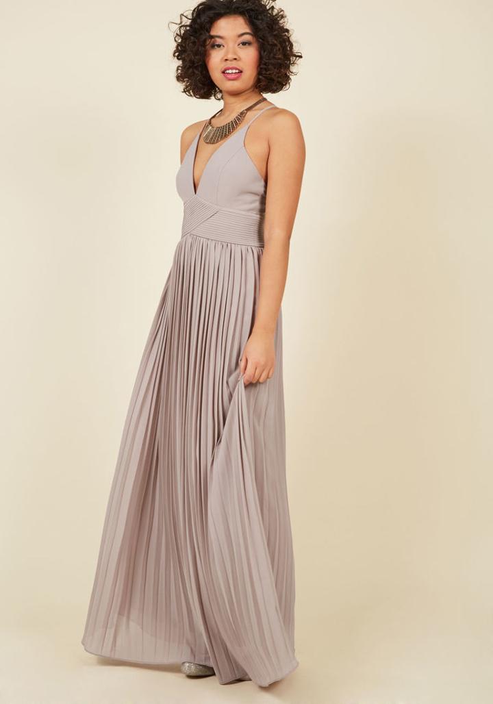  Beautifully By Your Side Maxi Dress In Stone In L