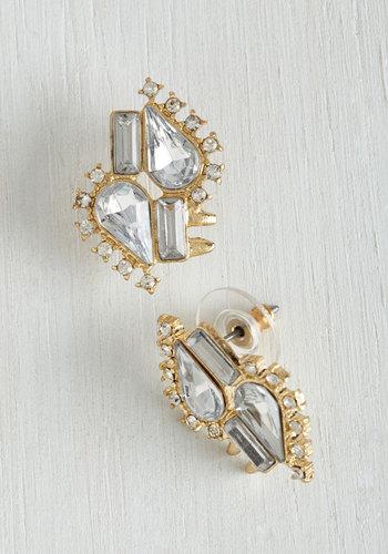 Lydellnyc Wishful Twinkling Earrings In Rhinestone