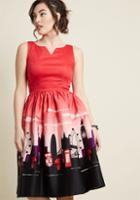 Collectif Collectif X Mc Worldly By Weekend Fit And Flare Dress In 12 (uk)