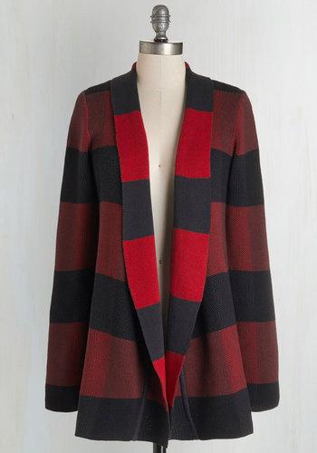 Progressiveglobalinc Simply Snuggly Cardigan In Red
