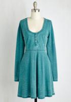 Othersfollow On A Grinning Streak Dress In Teal