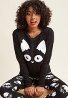 Modcloth Are Mew Afraid Of The Dark? Pullover In S