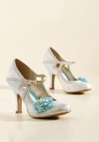  Charming Capers Mary Jane Heel In Bridal Blue In 37