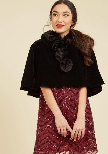  Spirited Sleigh Ride Velvet Cape