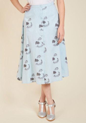  Purr Intentions Midi Skirt In Xs