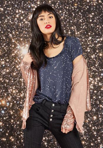  Everyday Optimism T-shirt In Constellations In Xl