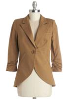 Modcloth Fine And Sandy Blazer In Camel In S