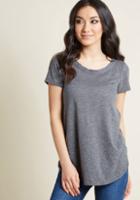 Modcloth Able Staple Knit Top In Heather Grey In 2x