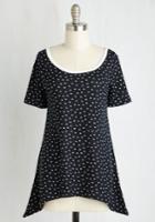 Eastconceptfashionltd By And Lodge Top In Navy Dots