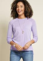 Modcloth Living Breezy Lightweight Sweater In Lavender In 4x