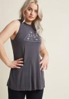 Modcloth Plain And Symbol Tank Top In 1x