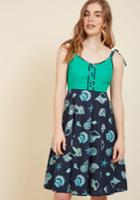  Waving From The Waterfront A-line Dress In Shells In Xl