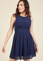  V.i.pleased A-line Dress In Navy In S