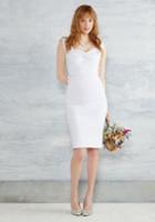 Stopstaring Nonpareil Nuptials Sheath Dress In White