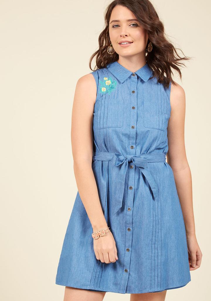 Shared Vision Shirt Dress In L