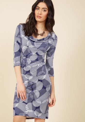  Idea Exchange Sheath Dress In Navy In Xxs