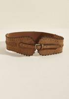 Modcloth Tacit Accent Belt In Brown In 1x/2x